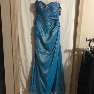 Alyce Designs Blue Strap or Strapless Prom 
10